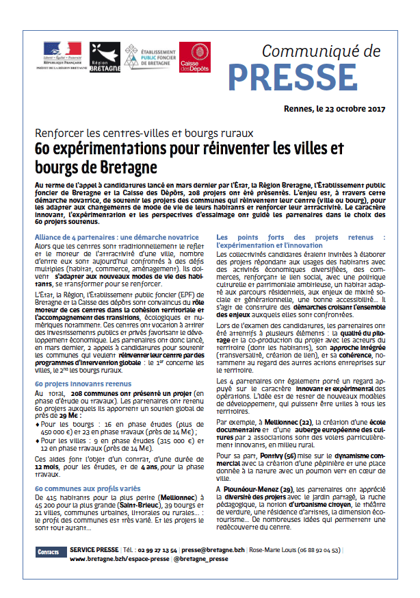 Cliquez ici pour lire le communiqué de presse et accéder aux résultats