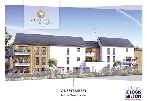 Questembert : Pose de la 1ere pierre du programme « le clos de Kisten »
