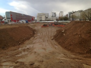 Les travaux de la gare sont en cours
