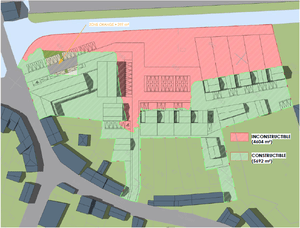 Plan masse du projet (source : cabinet Club, architectes, pour La Rance)